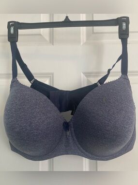 Torrid 46DD molded Heather Navy Underwire Bra